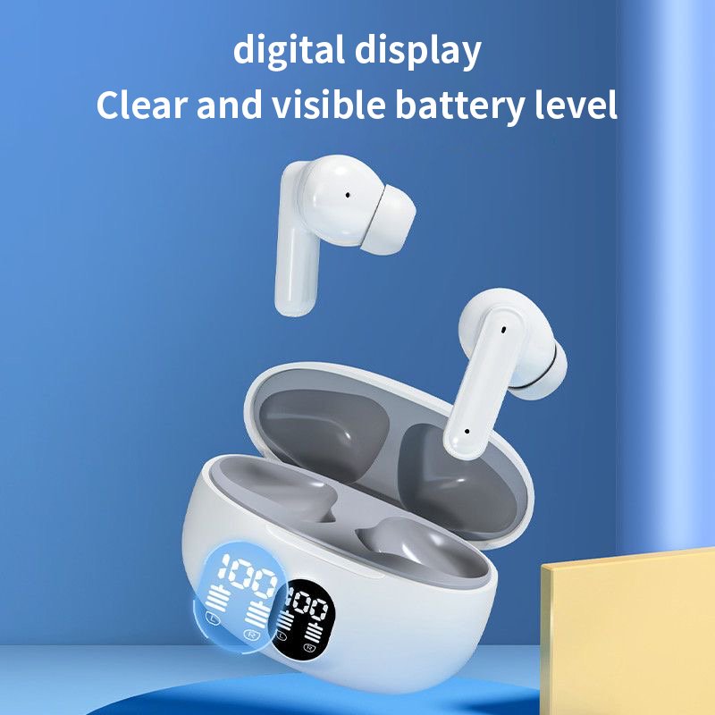 Hifi noise reduction Bluetooth earphones, waterproof true wireless stereo earphones, TWS with charging case and earplugs