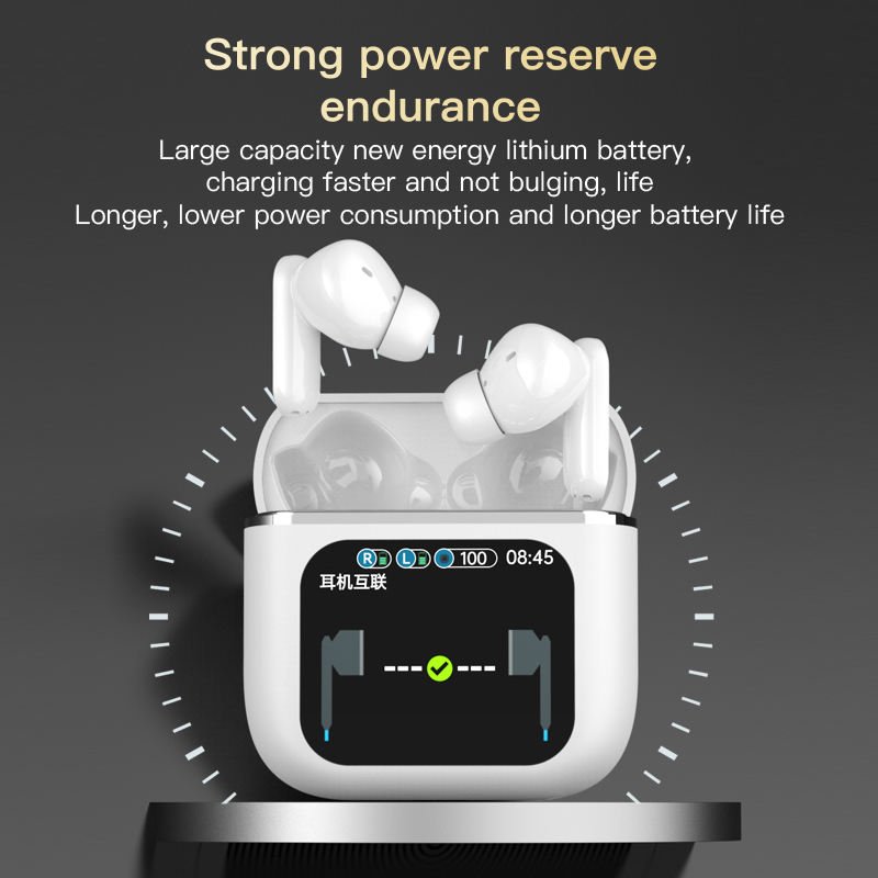 Se60 Tws Earphones Anc Enc Lcd Touch Screen True Wireless Earphones With Noise Cancelling Sport Earbuds Se 60