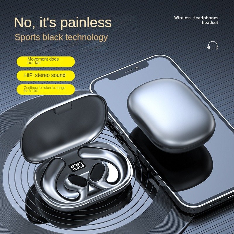 Hot Waterproof Wireless Headset with Touch Digital Display In-Ear On-Ear Functionality