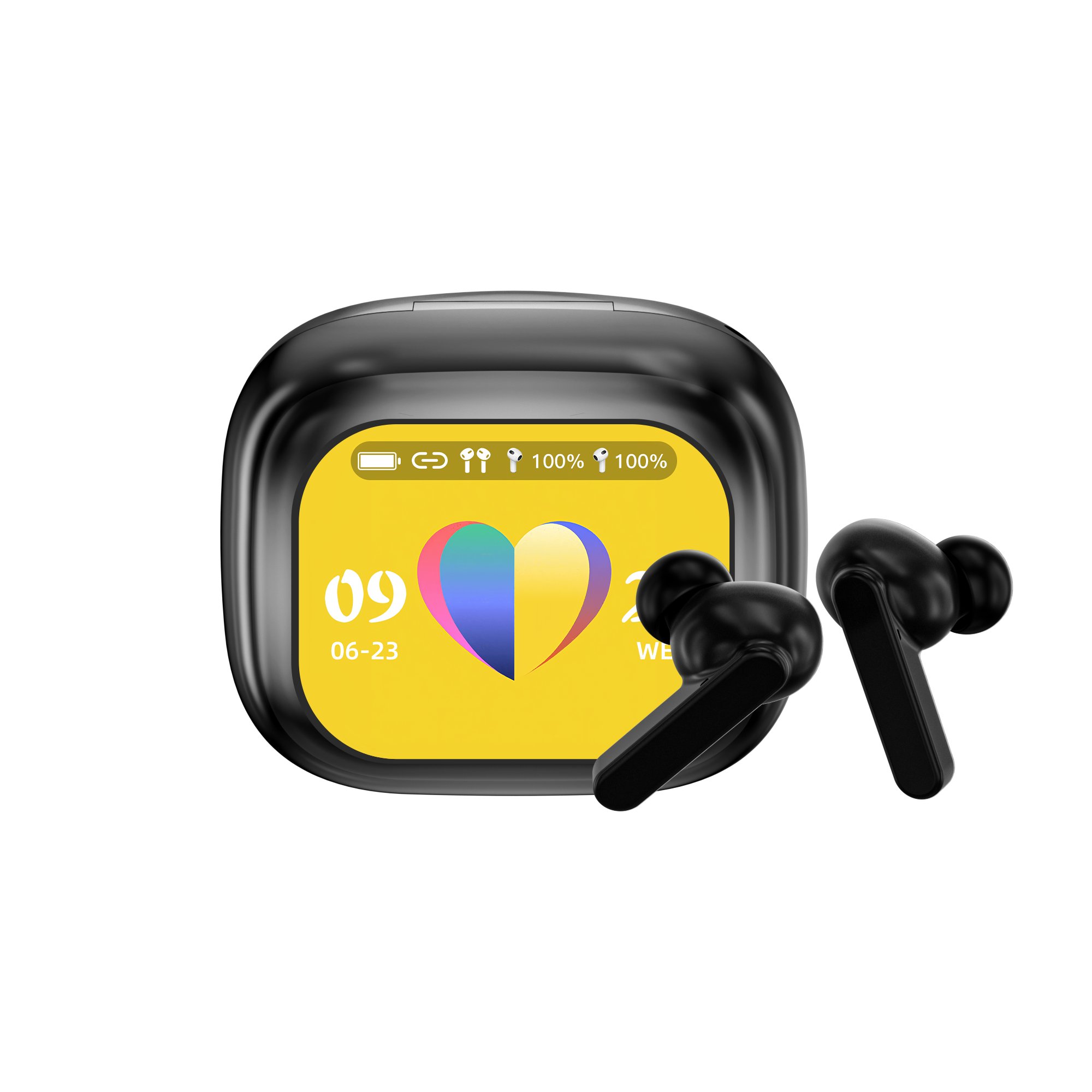 WT-7 Earburds A10 A11 Pro Screen Touch Screen TWS In-Ear ANC ENC Wireless earphone BT Screen LED Touch Noise GPS Earburds