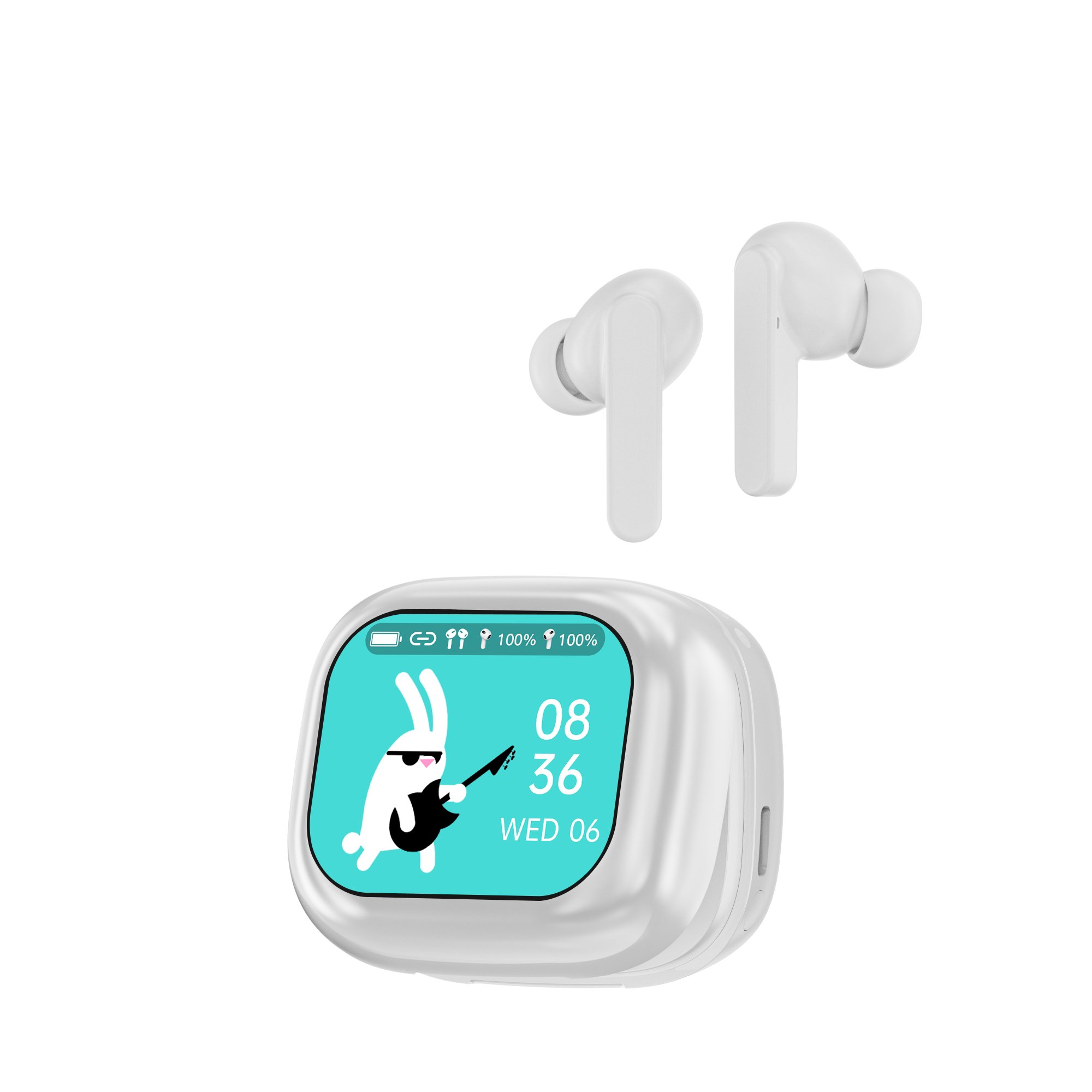 WT-7 Earburds A10 A11 Pro Screen Touch Screen TWS In-Ear ANC ENC Wireless earphone BT Screen LED Touch Noise GPS Earburds