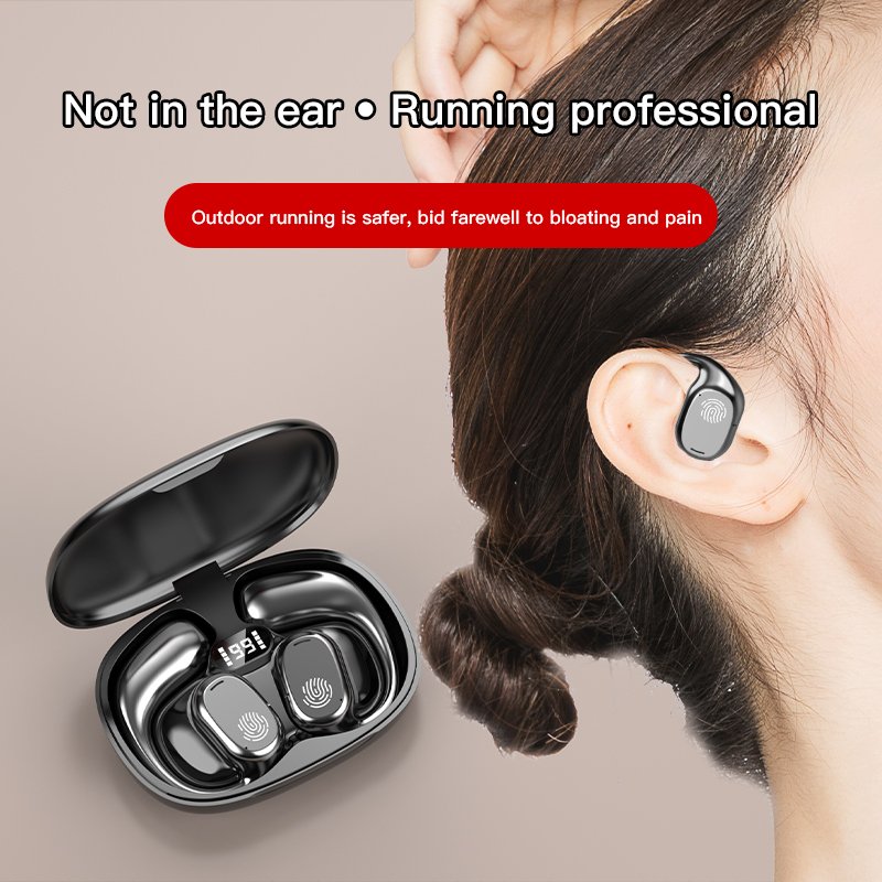 Bone Conduction Ows Open Wireless Ear Sports Headphone Earbuds Bt5.3 Wireless Ear Clip Earphone