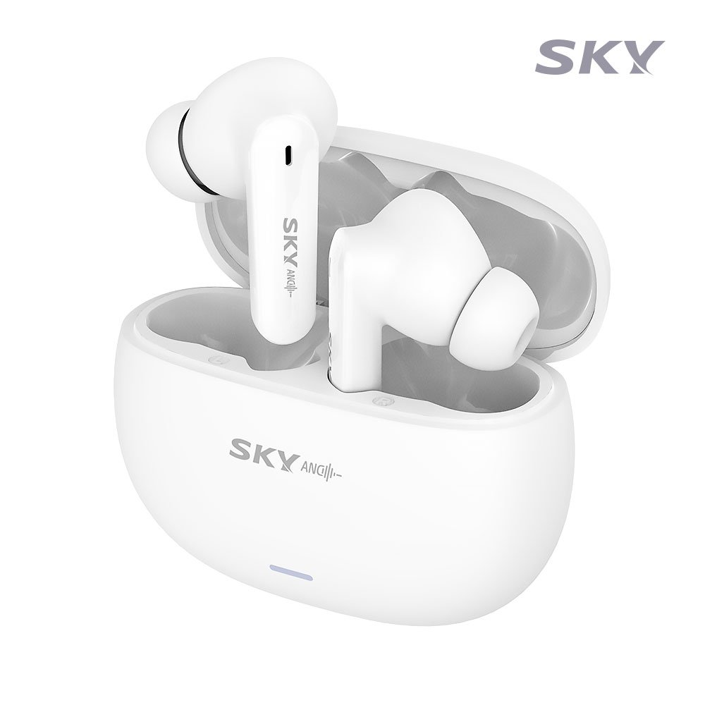 SKY bluetooth earphone noise cancelling ABS Compact design black,white,Purple Water-resistant SKY-S4