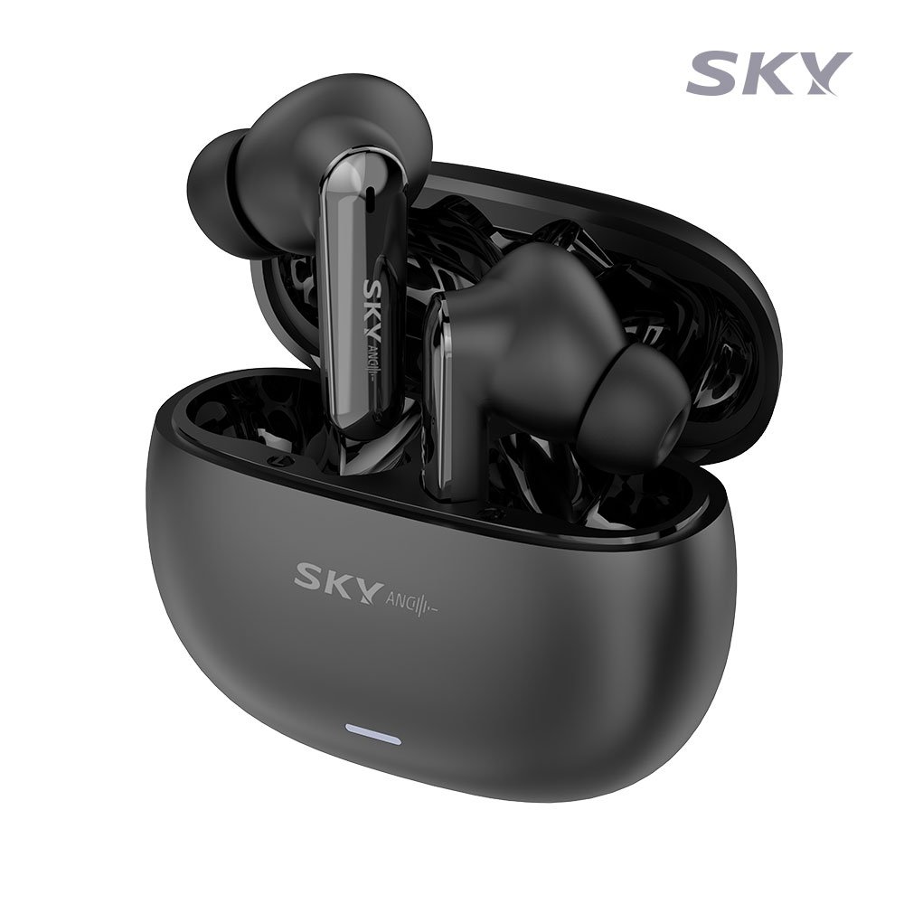 SKY bluetooth earphone noise cancelling ABS Compact design black,white,Purple Water-resistant SKY-S4