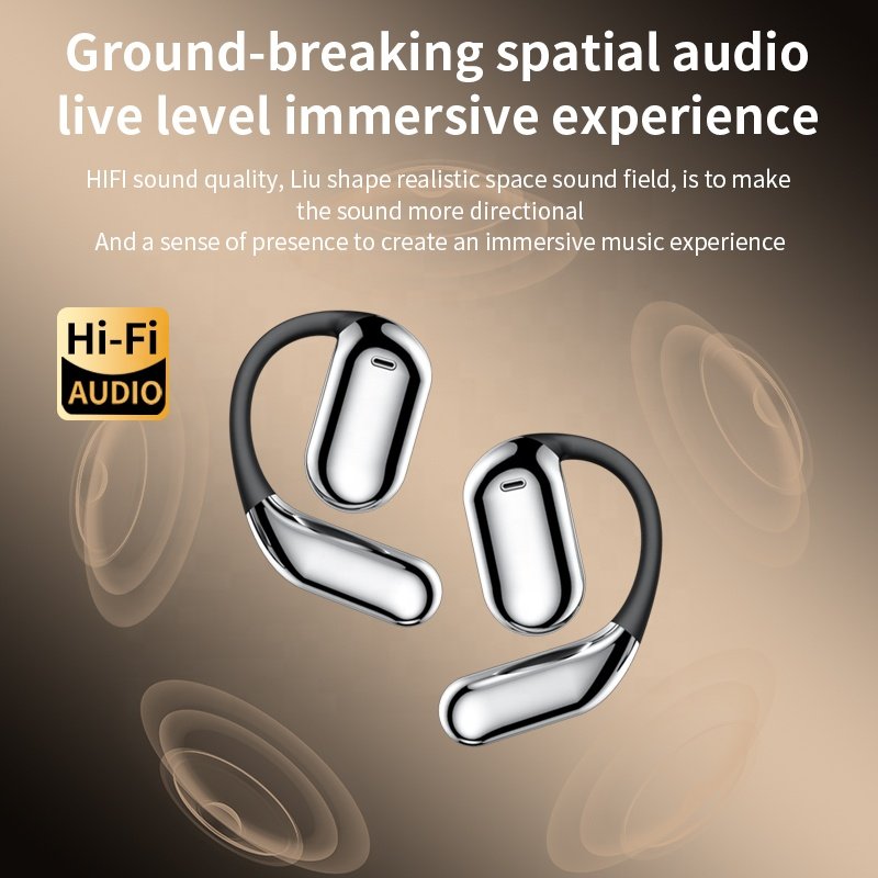 2024 Newset Intelligent Noise cancellation open-ear sports Ows wireless earphone Headset Waterproof ANC ENC Wireless tws Earbuds