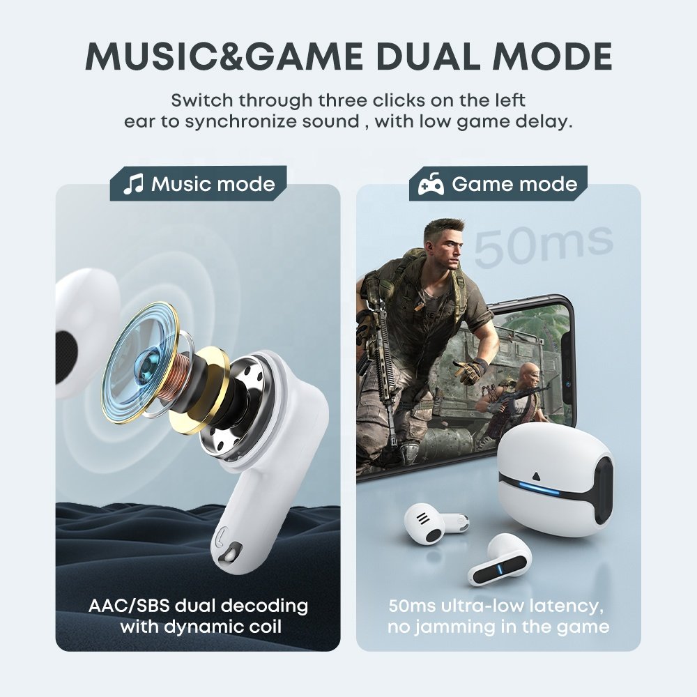 New Arrivals 300mAh TWS Auriculares Bluetooth Earbuds Wireless Earphone With BT5.3 Trending Products TG11 Ecouteur Bluetooth