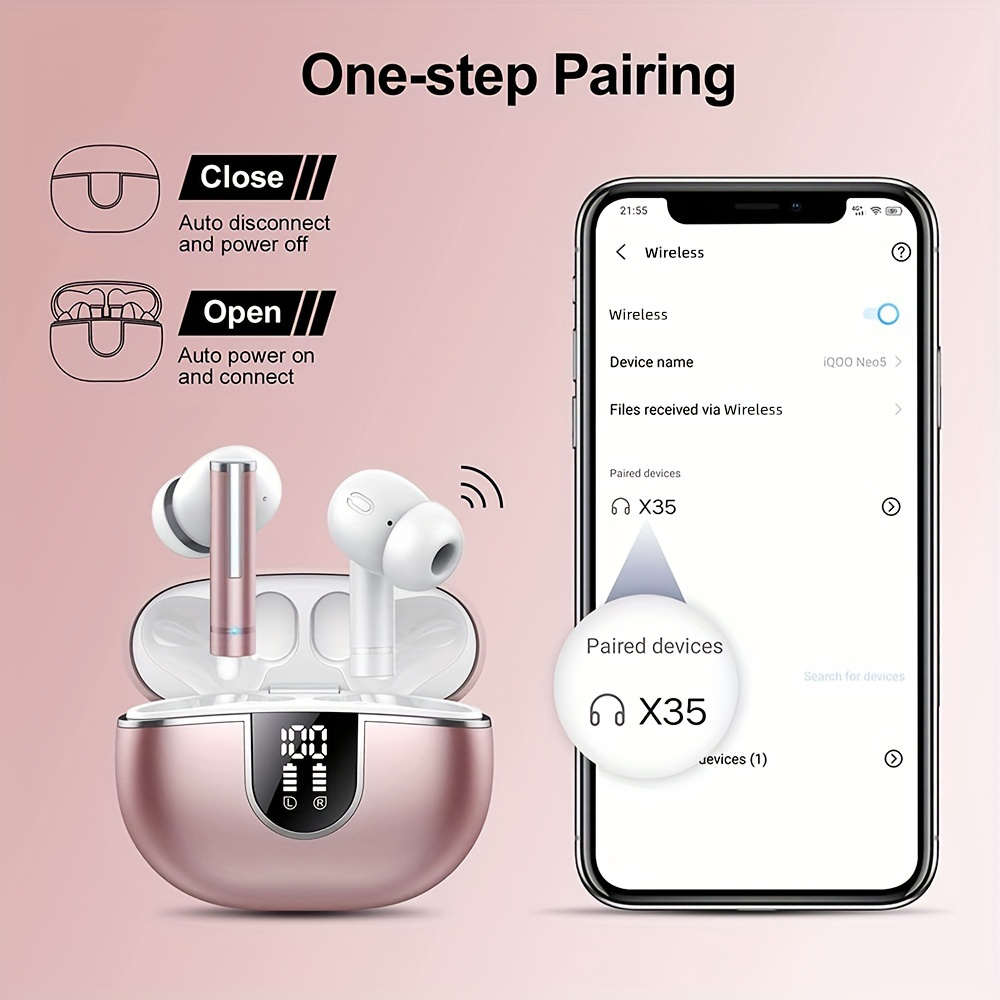 2024 Noise-cancelling Gaming In-Ear TWS Earphone Wireless Buds Low Latency Sports Gaming Headsets Earbud & in-ear Headphone