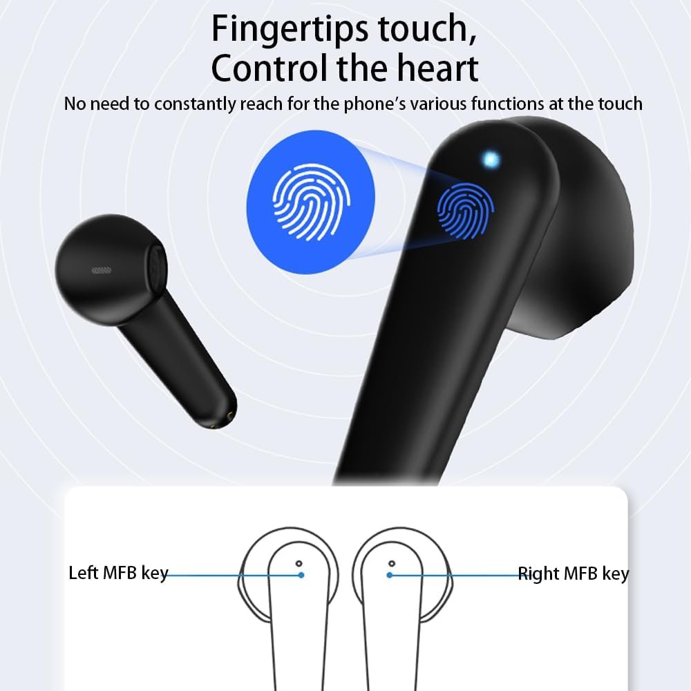 Apple Chipset Wireless Earbuds Immersive HiFi Sound In-Ear Stereo Headphones Built-In Microphone Charging Case Digital Display