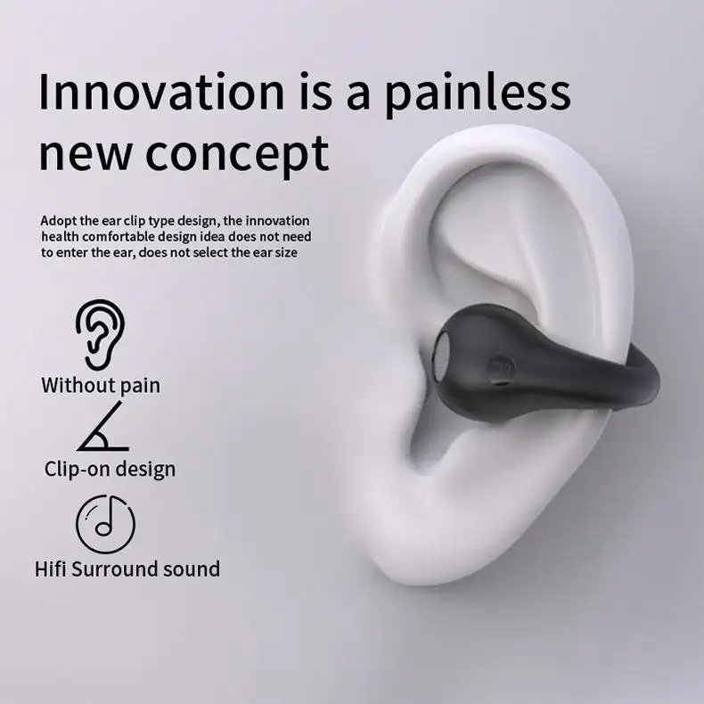New Noise Cancelling TWS Earbuds In-Ear Sports Earhook Touch Control BT5.2 TWS Wireless Gaming In-Ear Earphones Q80