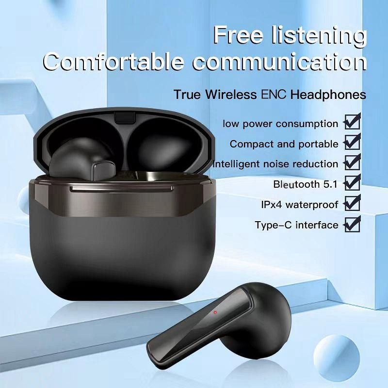 2022 New Mini Audifonos Air1 Tws Kulaklik Low Latency Game Headset Music Stereo HD Call Earphone ENC BT 5.1 Wireless Earbuds