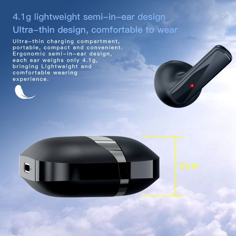 2022 New Mini Audifonos Air1 Tws Kulaklik Low Latency Game Headset Music Stereo HD Call Earphone ENC BT 5.1 Wireless Earbuds