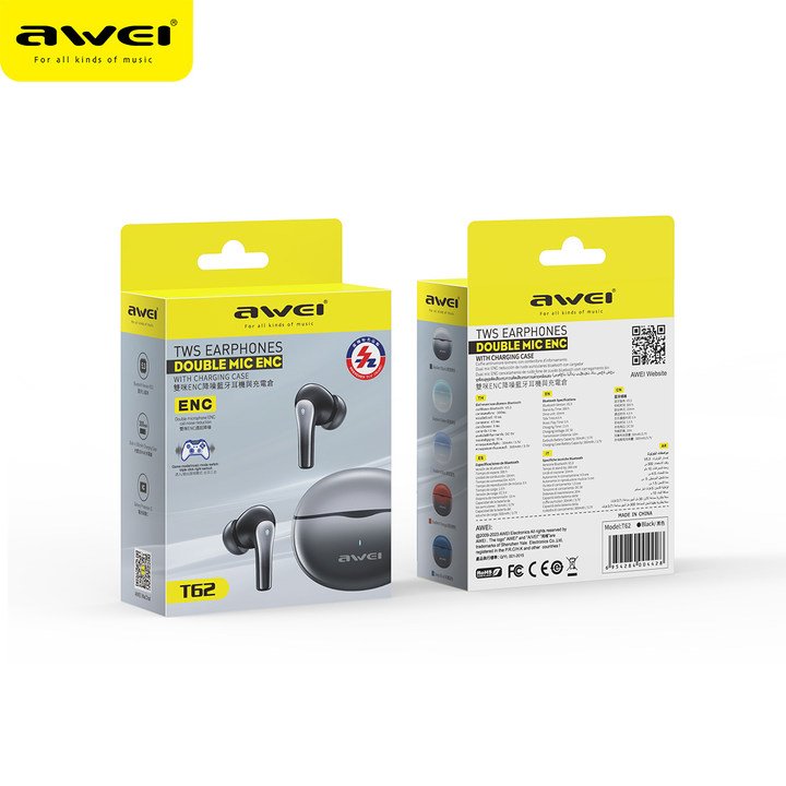 2023 Top Quality T62 Wireless Earbuds TWS Best New Version Wireless Earphones In-ear Earbuds