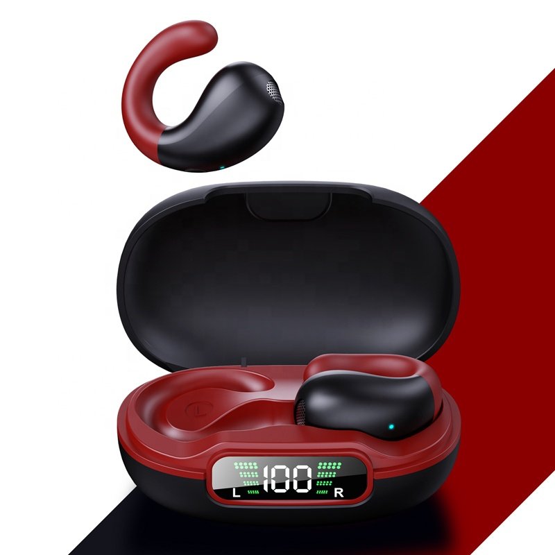 Best selling bluetooths free open clip ear TWS Earbuds Wireless BT In-Ear Headphones HIFI Earphones with LED Battery Indicator