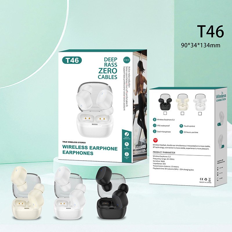 In Ear Noise Cancelling Earphones Tws BT 5.3 Mini Earbuds Wireless Stereo Earphone Headphones