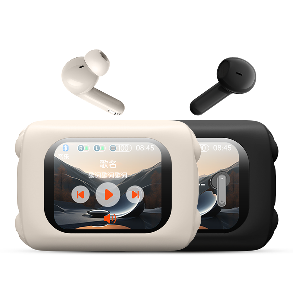 H12PRO+ Smart Full Colour Screen Dual Noise Cancelling TWS Wireless Headphones Hifi TWS Music Headphone Earbuds