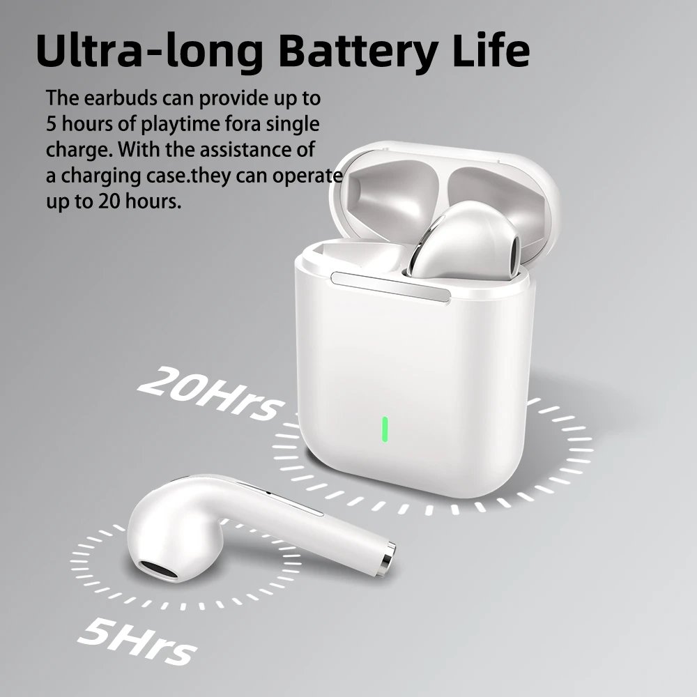 For Xiaomi J18 Earphone Tws Wireless Noise Cancelling Touch Headphones Stereo Game Headset With Mic For Android IOS