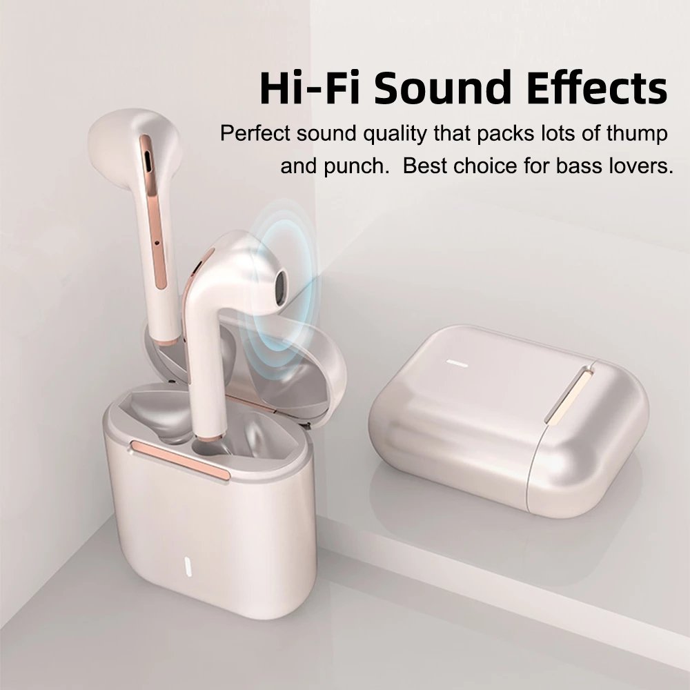 For Xiaomi J18 Earphone Tws Wireless Noise Cancelling Touch Headphones Stereo Game Headset With Mic For Android IOS