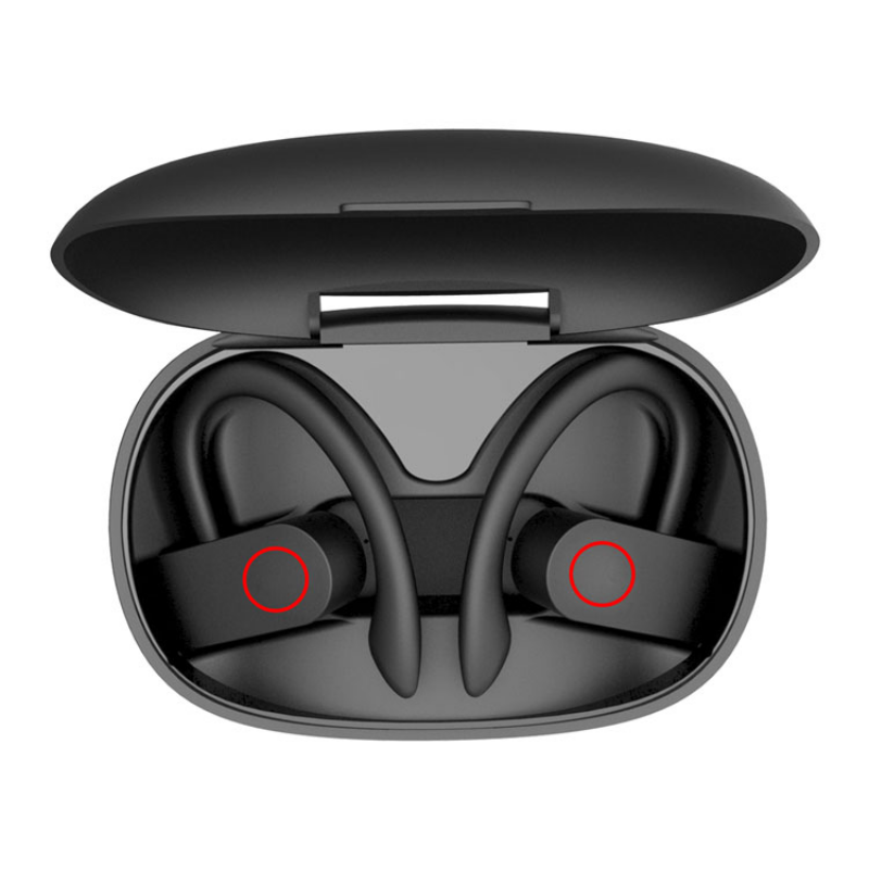 Hot Selling A9S Noise Cancelling TWS Ear Hook Earphones Waterproof in Ear Earbuds