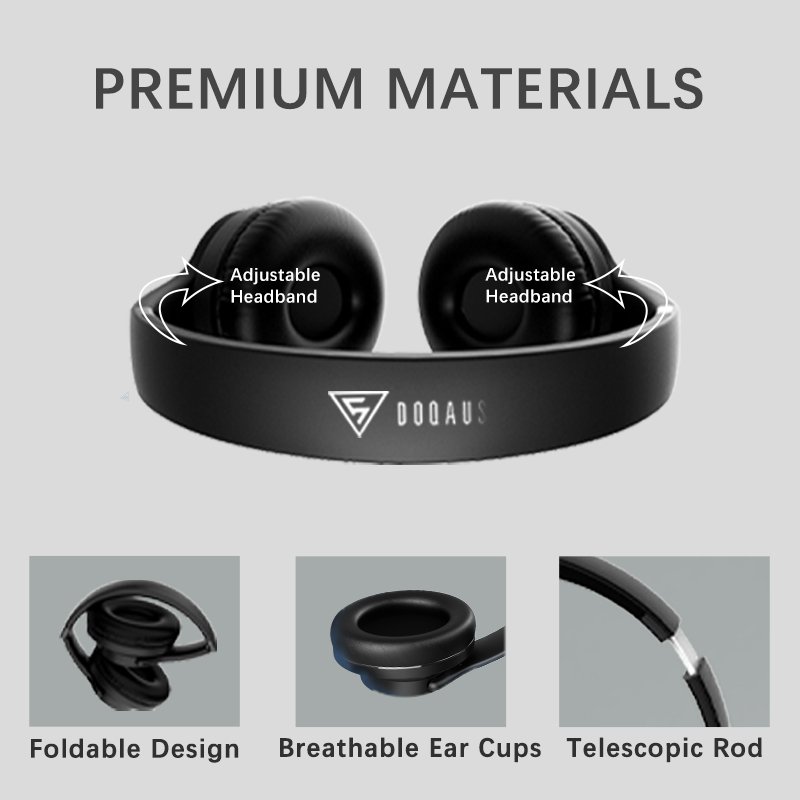 DOQAUS Vogue4 Gamer Gaming Headset Earphone 3.5mm Heavy Bass Sound Over-Ear Headphone For PC