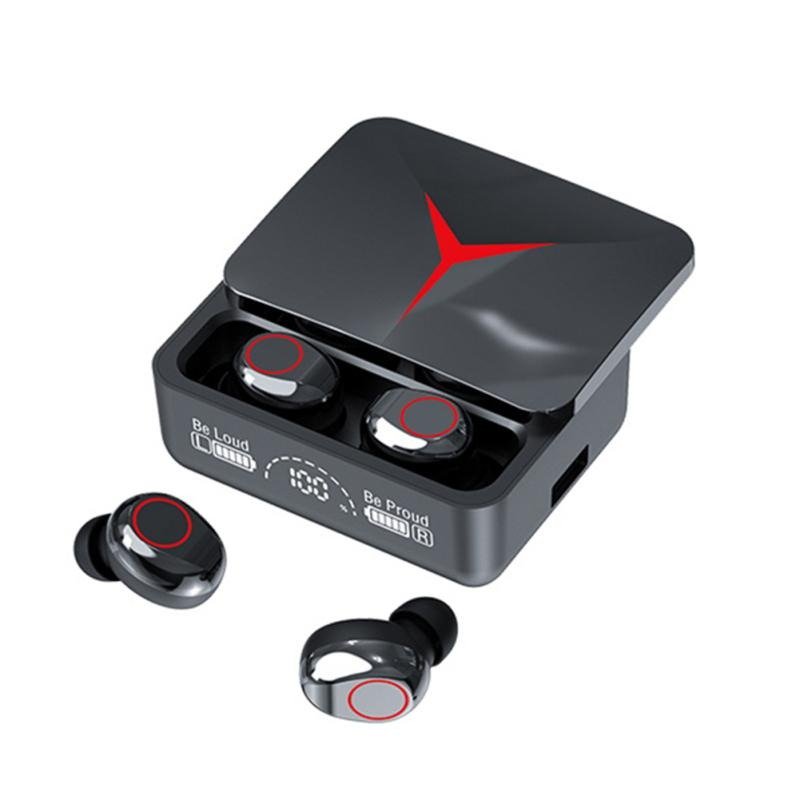New Popular fone de ouvido m90 LED Display tws Gaming Headset audifonos blue tooth wireless earbuds earphone with power bank