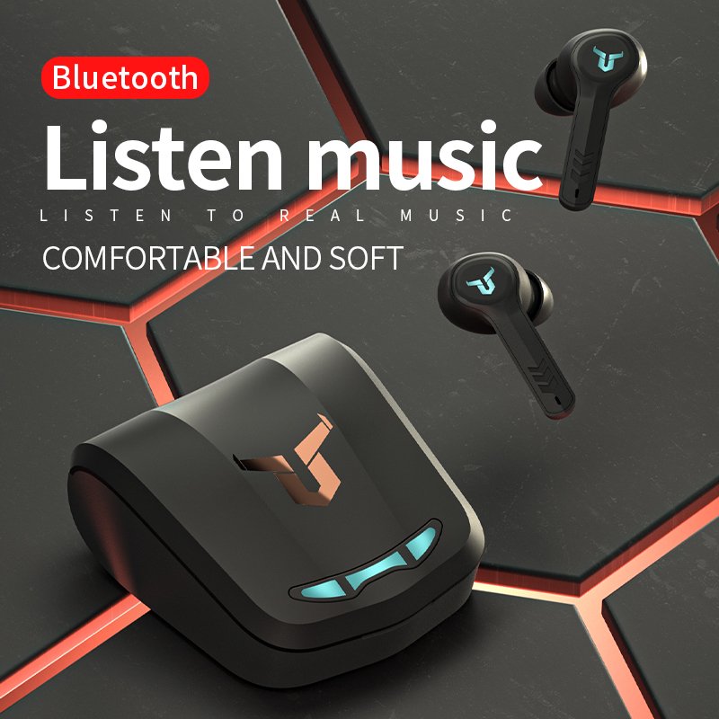 5ms Delay TWS Gaming Earphone Headphone Noise Reduction Earbud IP65 Waterproof Sport Wireless Intercom Headset for Apple Iphone