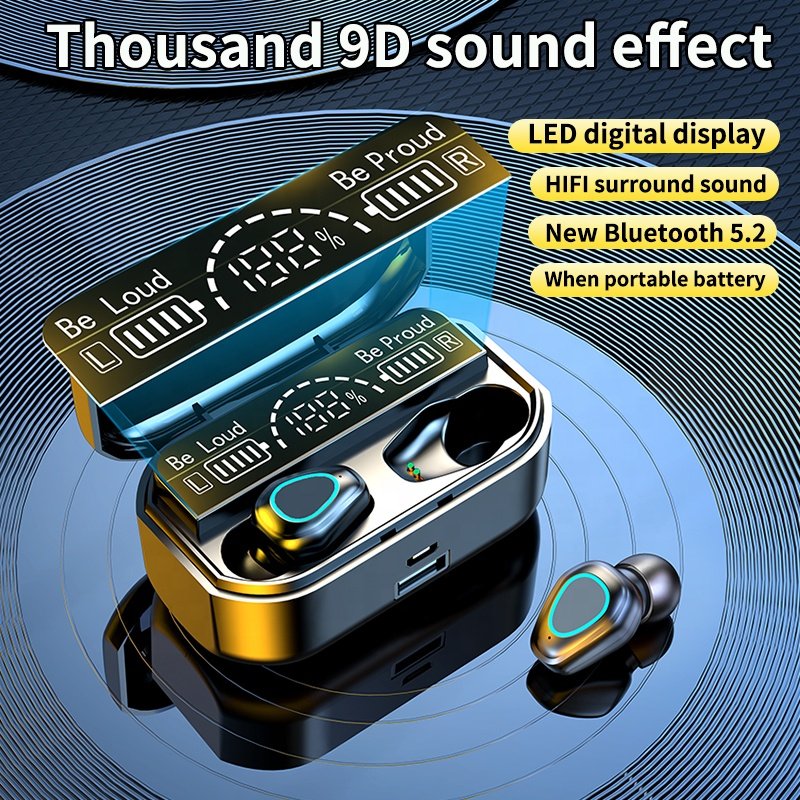 Dodoup G28 Tws Wireless Headphone BT 5.2 Earphones Sport Earbuds Hands Free Headset With Mic Charging Box For All Smartphones