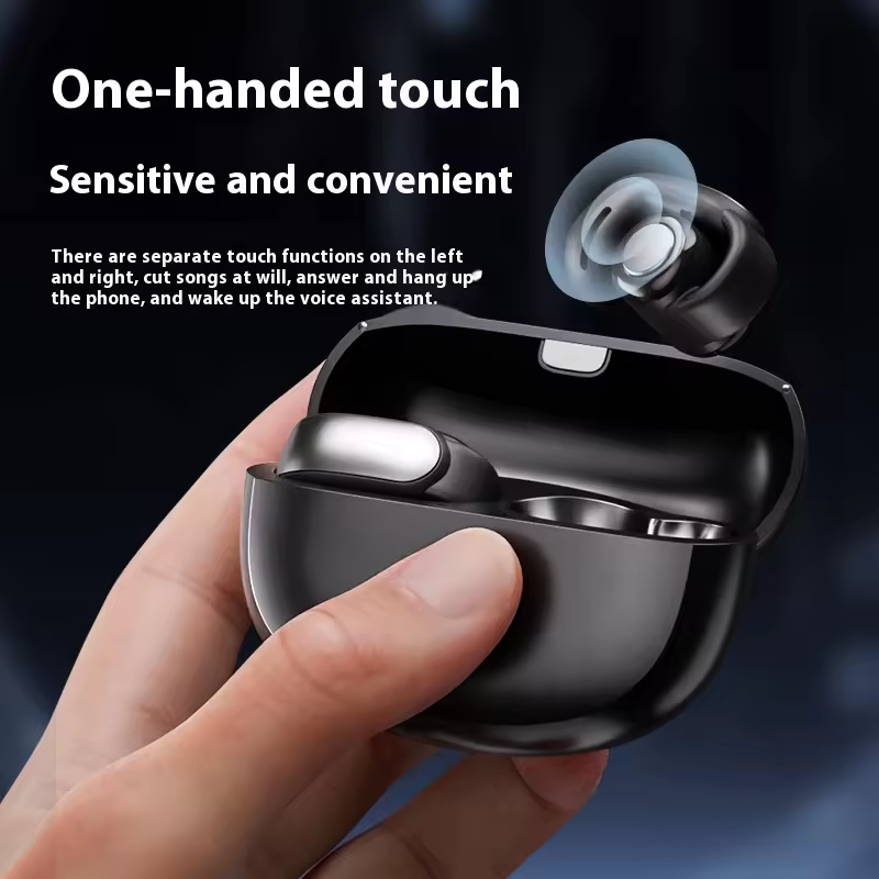 V12 Surround Sound Earphones Open-Ear Sports Earbuds with Dual Mic For Call Noise Reduction and Directional Sound Transmission