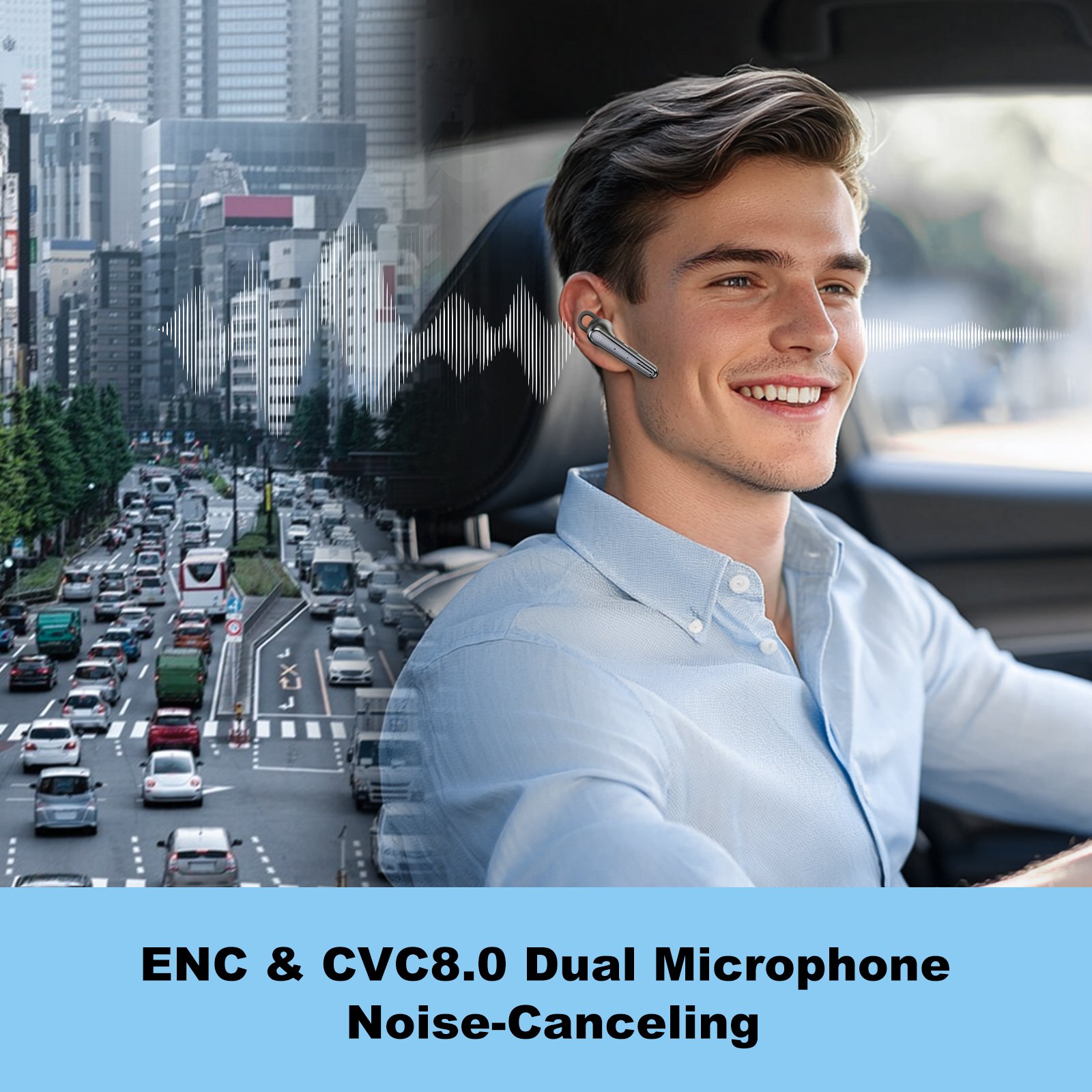 High Quality CVC8.0 Noise Cancelling TWS Earphones Bluetooth Earpiece New Bee Bluetooth Wireless Headset for Cell Phones