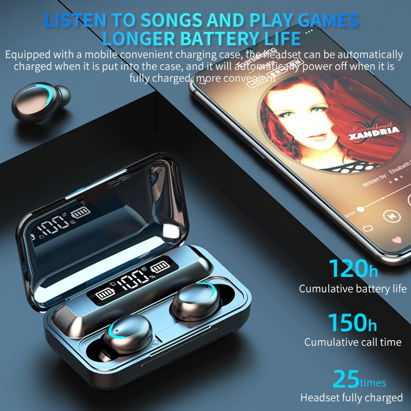 F9 Mini True Wireless Earphone with microphone Headphone Fone De Ouvido BT Stereo Earphone TWS earbuds F9-5 Auriculares