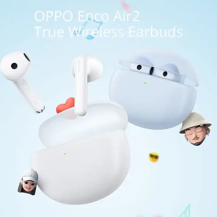 OPPO ENCO Air 2 TWS Earphone Blutootm 5.2 Call Noise Cancelling Ture Wireless Headphones AAC Earbuds IPX4 earbuds