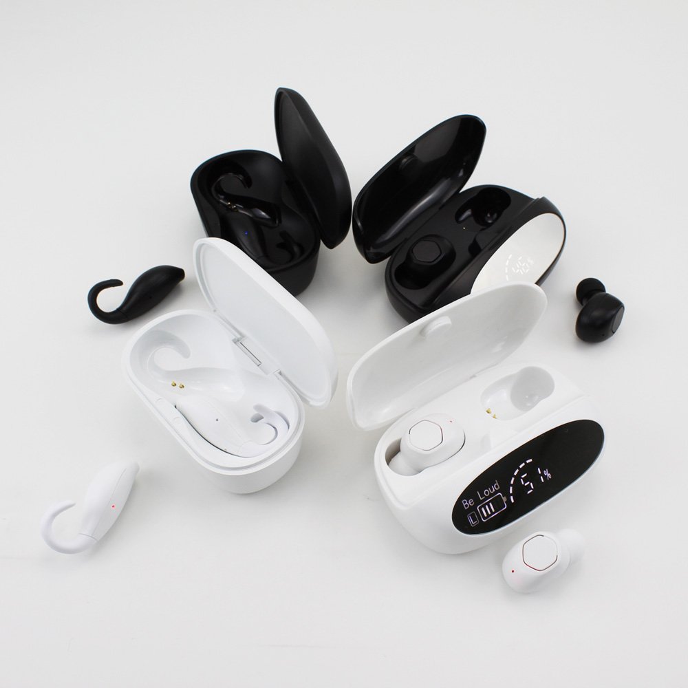 2024 New Mirror Case Tws Wireless Earbuds Display Digital In Ear Earphone Noise Cancelling Earbuds