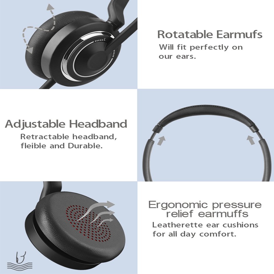 Lantronlife LL-X5D Hifi Gaming Noise Cancelling Tws On-ear And Over-ear Earphones And Headphones