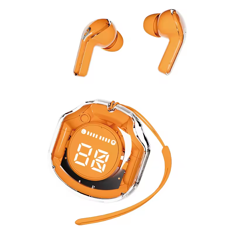 Air39 Wireless Earphone Transparent Noise Reduction Game Headphone BT 5.3 Headset With Breathing Lights