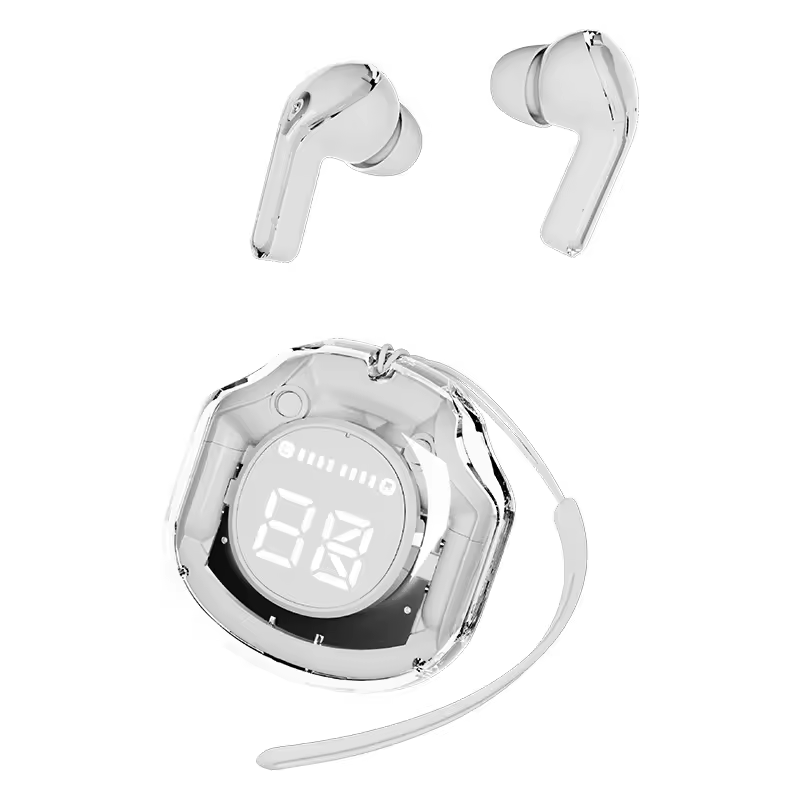 Air39 Wireless Earphone Transparent Noise Reduction Game Headphone BT 5.3 Headset With Breathing Lights
