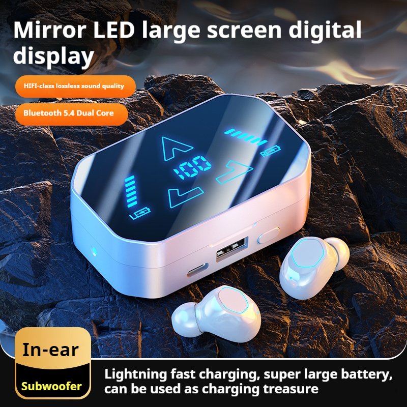 New M49 Bluetooth gamer headset tws earbuds gaming In Ear HD Digital Display earbuds wireless