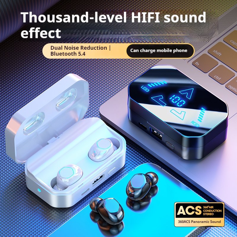 New M49 Bluetooth gamer headset tws earbuds gaming In Ear HD Digital Display earbuds wireless