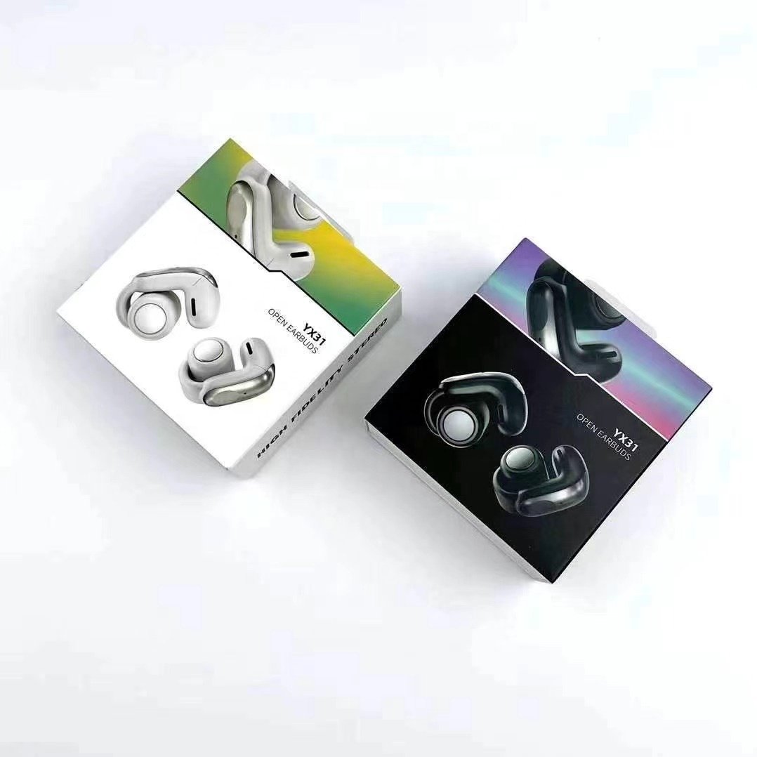 YX31 Wireless TWS Type C Low Latency Audifono Noise Canceling Headset HD Call Sports Earbuds Open Headphone