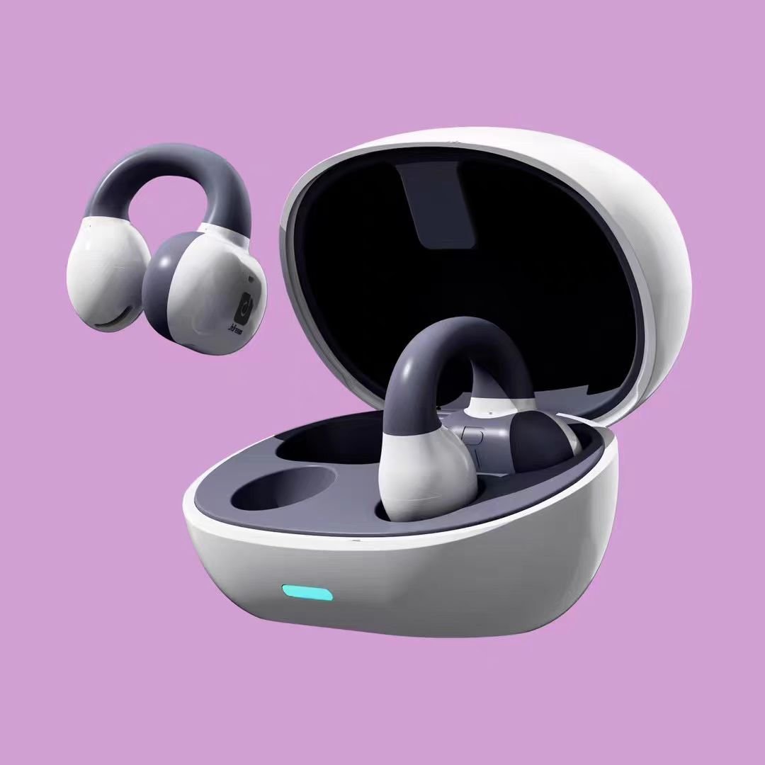 T27 OWS High Quality Single Wireless Earphone Business Car Headset Sport Clip-on Noise Cancelling TWS Earphones