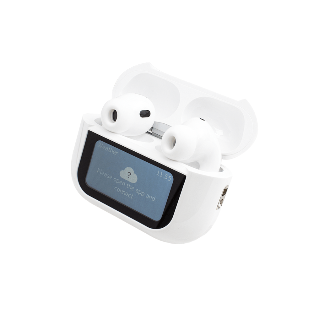 2024 NEW TWS V10 Pro LCD Touch Intelligent Screen Control Wireless BT Earbuds TWS ANC noise cancelling In Ear Headphones