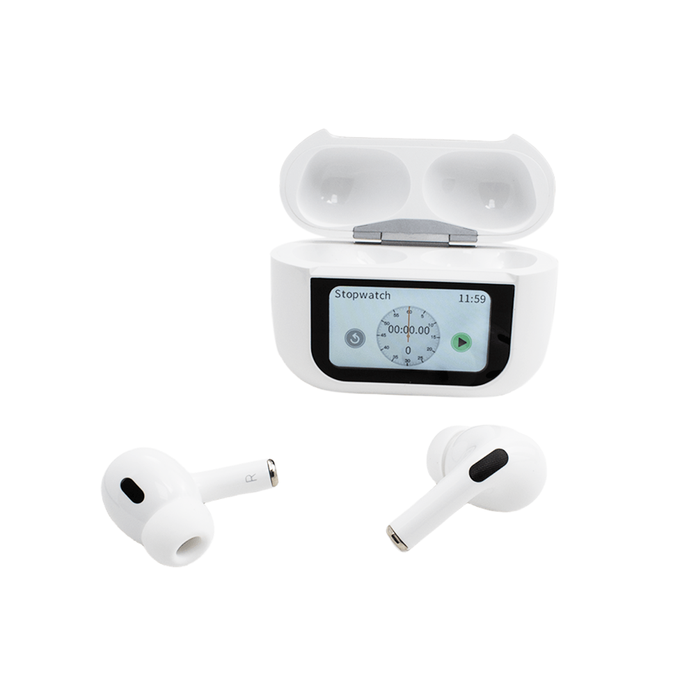 2024 NEW TWS V10 Pro LCD Touch Intelligent Screen Control Wireless BT Earbuds TWS ANC noise cancelling In Ear Headphones