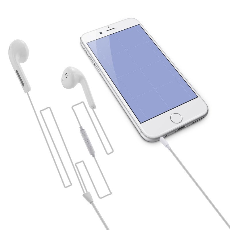KUYiA Premium Earphone Headphone with Stereo Mic&Remote Control for for iPhone, iPad, iPod, Samsung Galaxy, MP3 Player