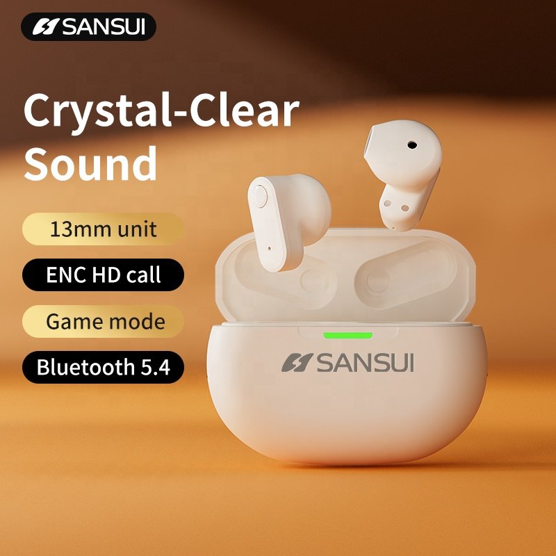 SANSUI W97 TWS Earphone Wireless in-ear Headphones Noise Cancelling Stereo Sport Headset Game Earphone