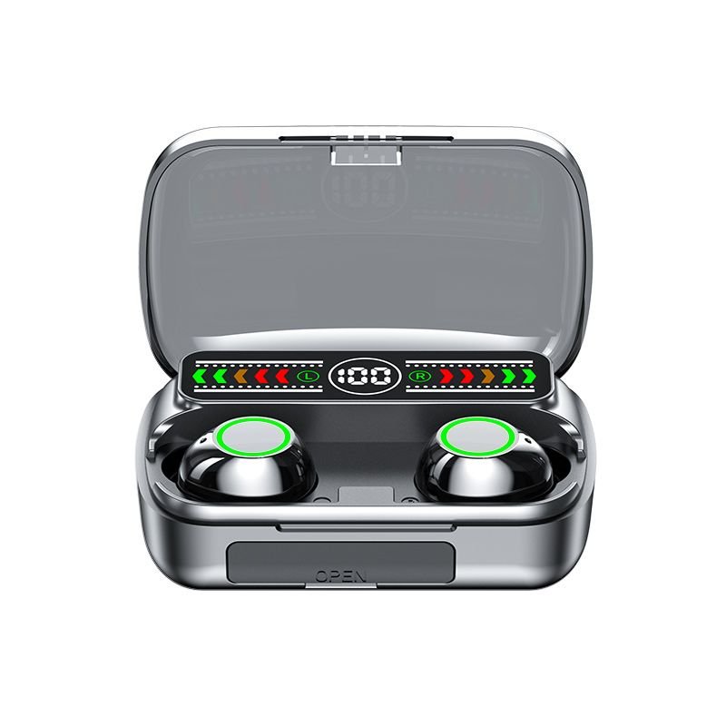M100 tws wireless in-ear earphones with screen fones de ouvido sem fio waterproof tws earphones for sports
