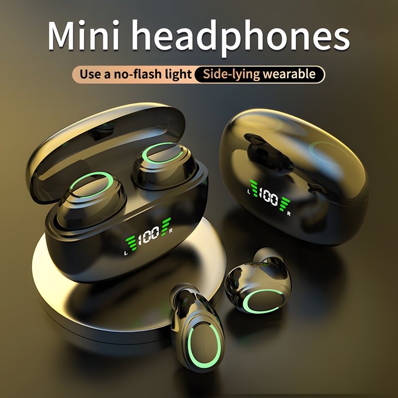 TWS 5.3 Mini Earphones Waterproof Auditonos Gamer 9D Stereo LED Screen Wireless Earphones Sports BT Earphones
