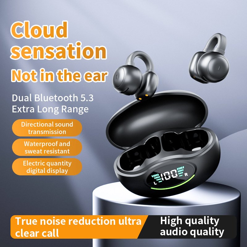 Hot selling clip on wireless Bluetooth earphone Q86 with high sound quality and long-lasting painless sound transmission