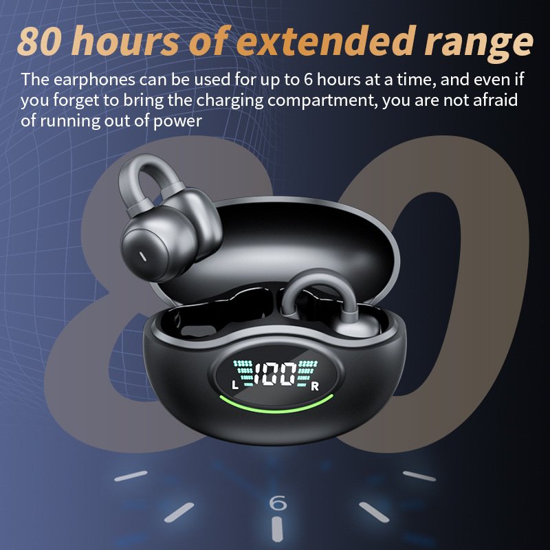 Hot selling clip on wireless Bluetooth earphone Q86 with high sound quality and long-lasting painless sound transmission
