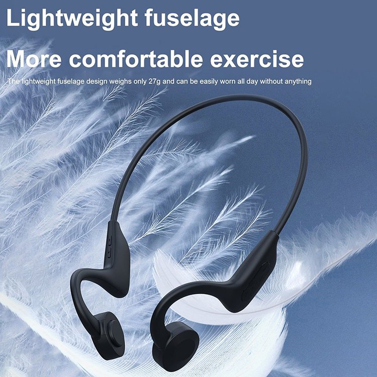 VG02 Audifonos Bone Conduction Earphone Headphone Open Ear Air Neckband Wireless Ear Hook Earbuds for Sport Riding Bicycle