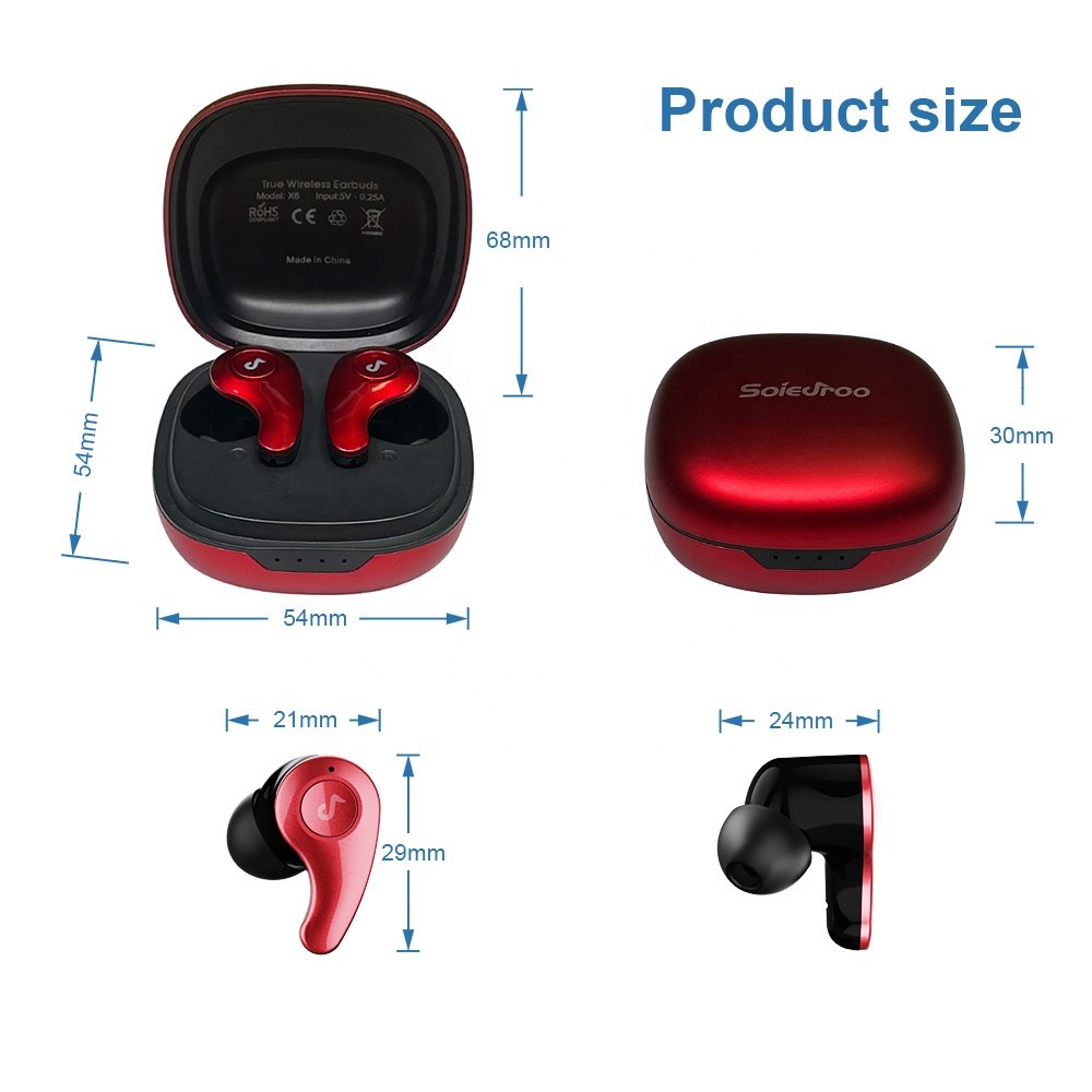 Bluetooth earbuds bt5.1 stereo sound mega bass headphones Mini TWS Earphone ENC Noise Cancelling Wireless earbuds