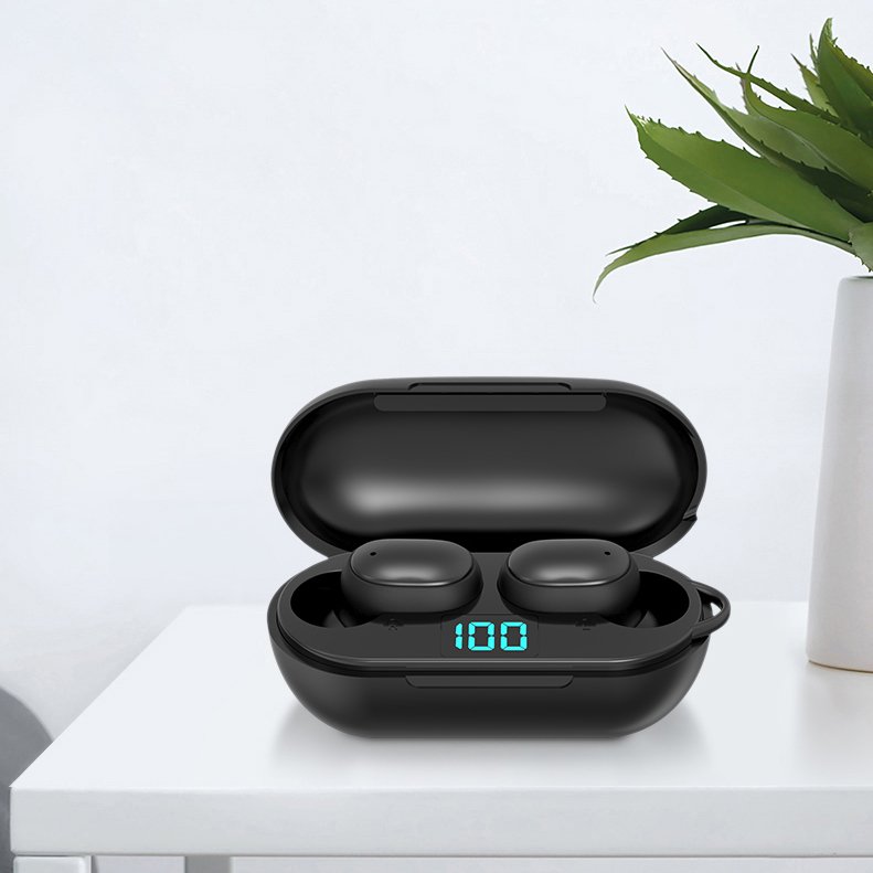 X H6 Wireless Headphones 8D Stereo BT 5.0 Earphones with dual Microphones Sports LED Display Earbuds Gaming Headset