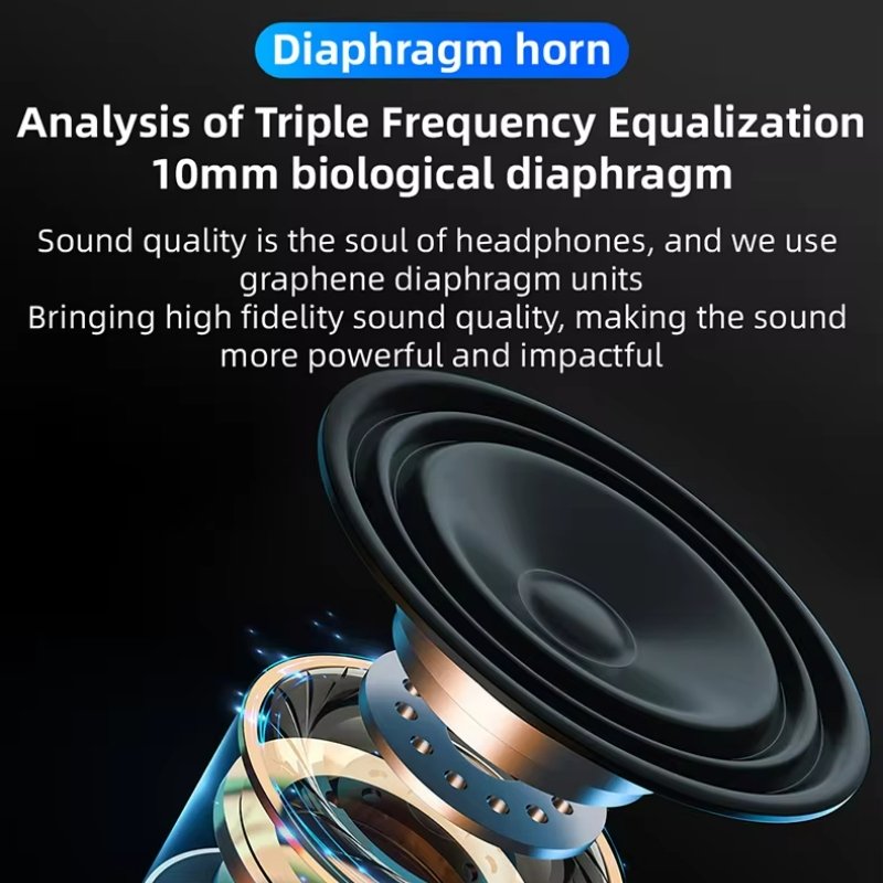 New True Wireless 5.3 TWS Earbuds with ANC ENC Active Noise Cancelling Hybrid ANC Deep Bass Earbuds Earphone